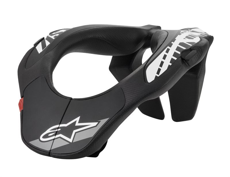 Alpinestars Youth Neck Support Black / White FREE 1 YEAR Returns, FREE UK Delivery | ThrottleChimp