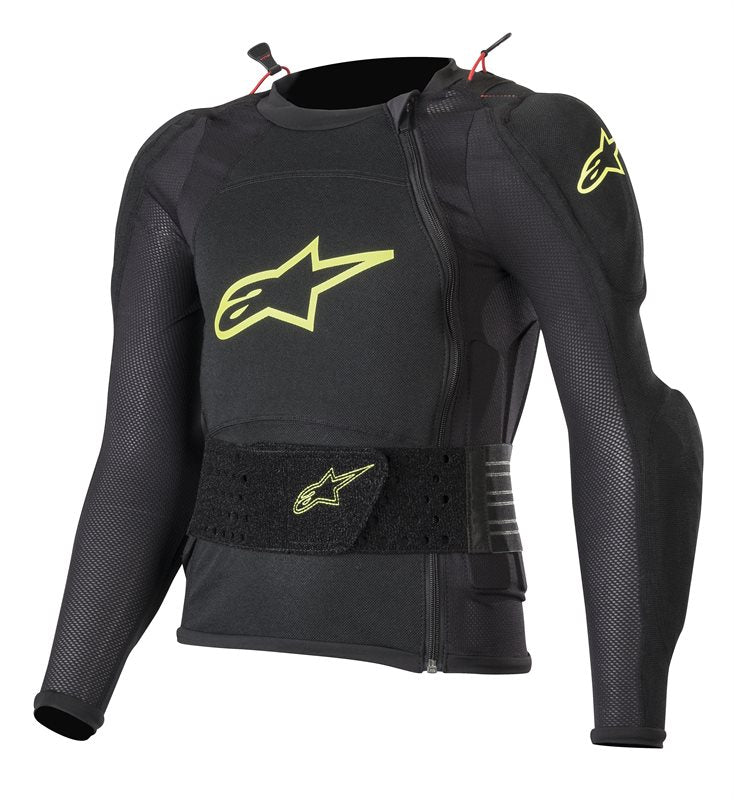 Alpinestars Bionic Plus Youth Protection Long Sleeves Jacket Black / Fluo Yellow FREE 1 YEAR Returns, FREE UK Delivery | ThrottleChimp