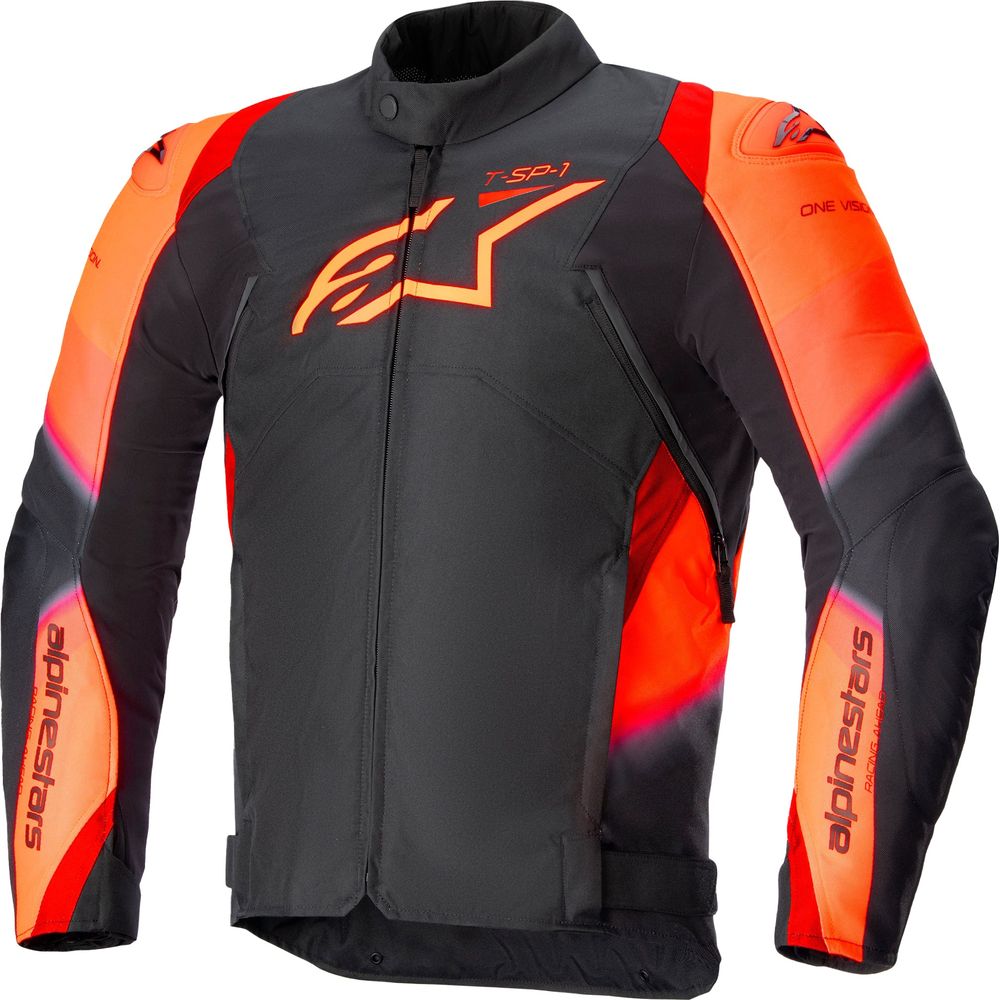 Alpinestars T-SP 1 V2 Waterproof Jacket Black / Fluo Red - ThrottleChimp