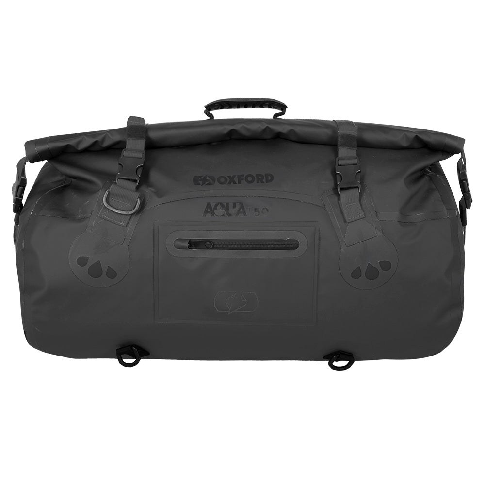 Oxford Aqua T50 Roll Bag Black - 50 Litres - ThrottleChimp