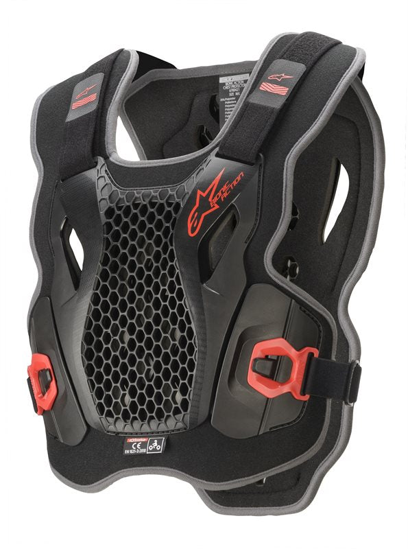 Alpinestars Bionic Action Chest Protector Black / Red FREE 1 YEAR Returns, FREE UK Delivery | ThrottleChimp