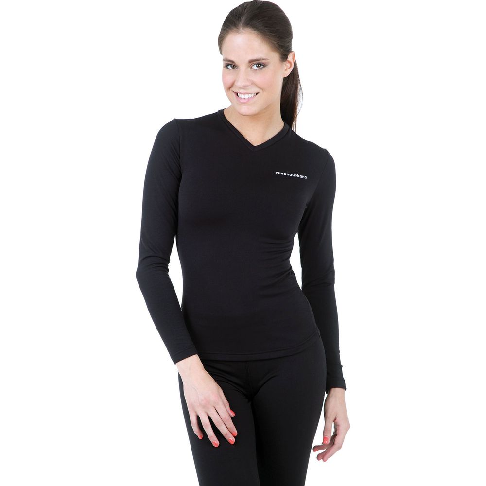 Tucano Urbano North Pole Long Sleeves Ladies Thermal Vest Black FREE 1 YEAR Returns, FREE UK Delivery | ThrottleChimp