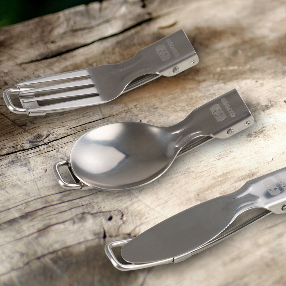 Oxford Camping Cutlery Silver (Image 8) - ThrottleChimp