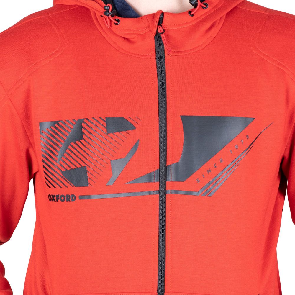 Oxford Super 2.0 Hoodie Sports Red FREE 1 YEAR Returns, FREE UK Delivery | ThrottleChimp