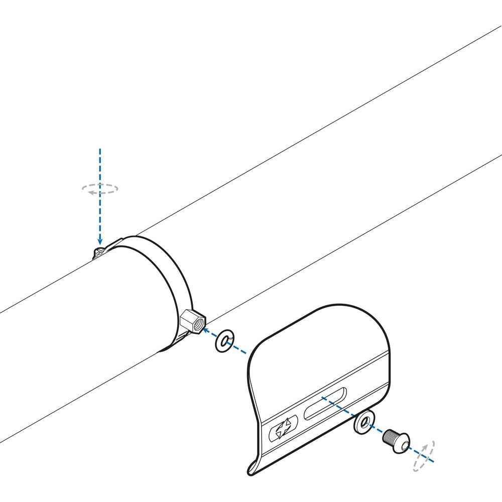 Oxford Street Exhaust Heat Shield Silver (Image 5) - ThrottleChimp