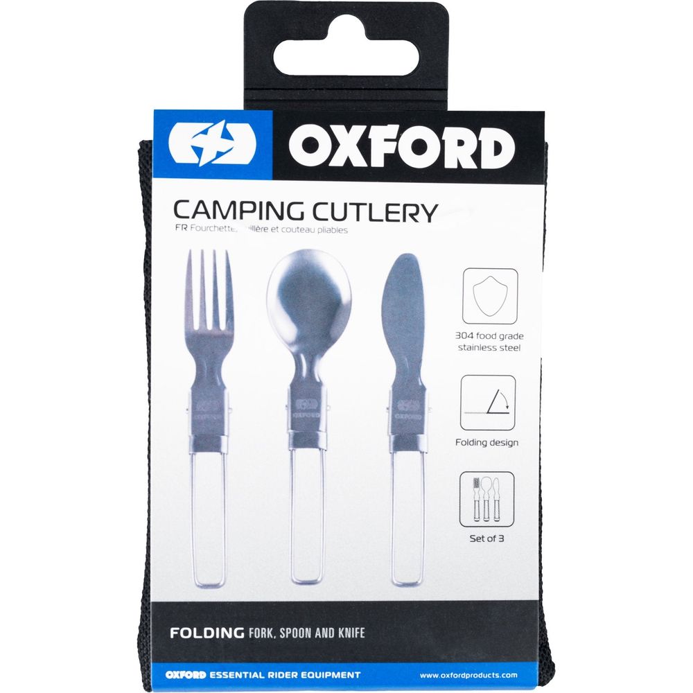 Oxford Camping Cutlery Silver (Image 2) - ThrottleChimp