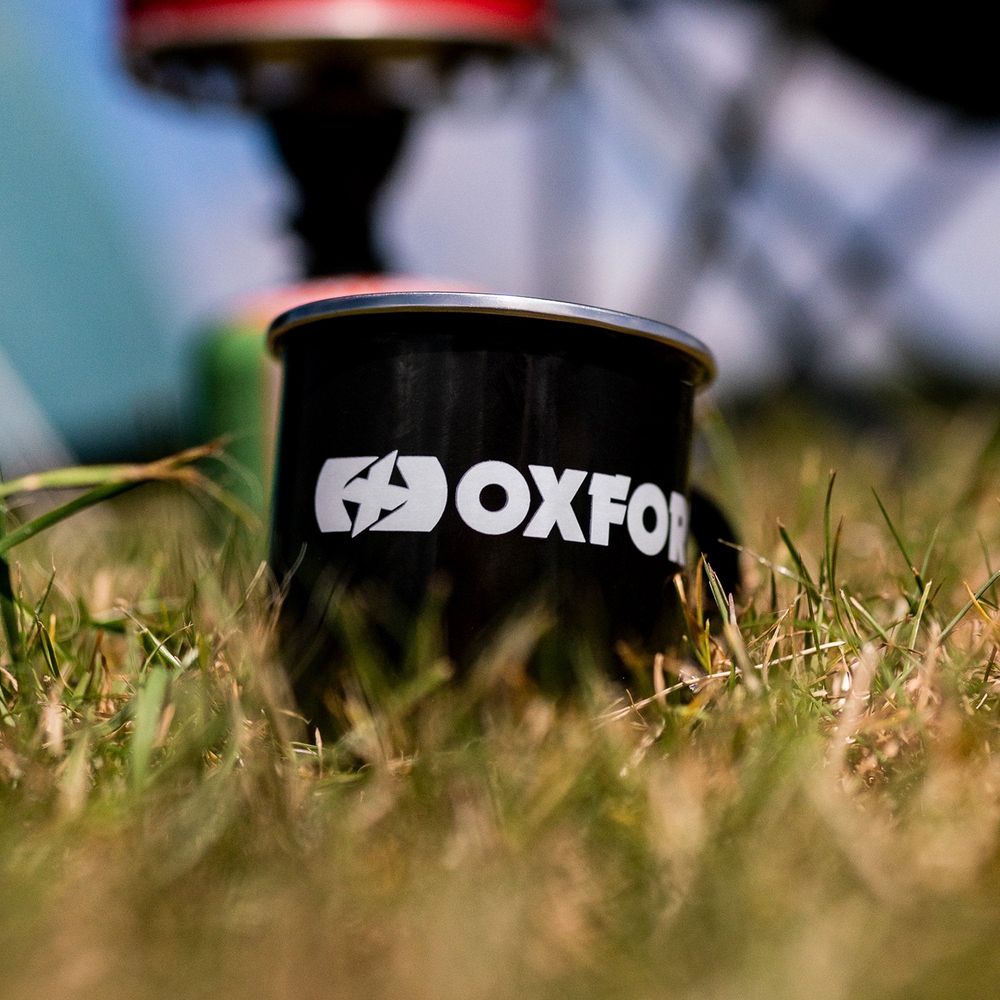 Oxford Enamel Camping Mug Black - 350ml (Image 6) - ThrottleChimp