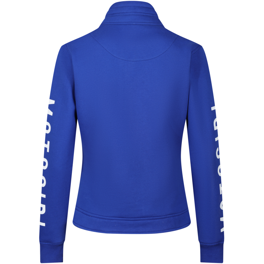 MotoGirl M-Patch Ladies Sweatshirt Blue (Image 2) - ThrottleChimp