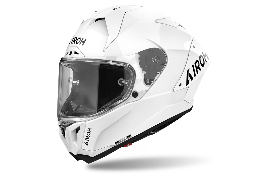 Airoh GP-800 FIM Full Face Helmet Color Gloss White FREE 1 YEAR Returns, FREE UK Delivery | ThrottleChimp