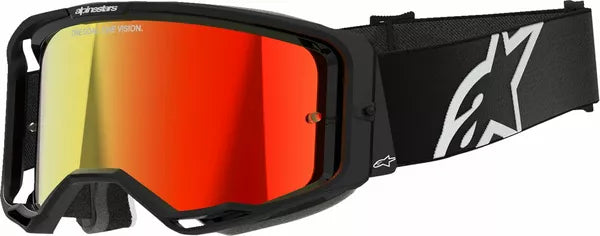 Alpinestars Vision 8 Corp Goggles Black / Mirror Red FREE 1 Year Return, FREE UK Shipping | ThrottleChimp