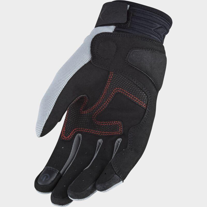 LS2 All Terrain Ladies Textile Gloves Black / Grey / Red (Image 2) - ThrottleChimp