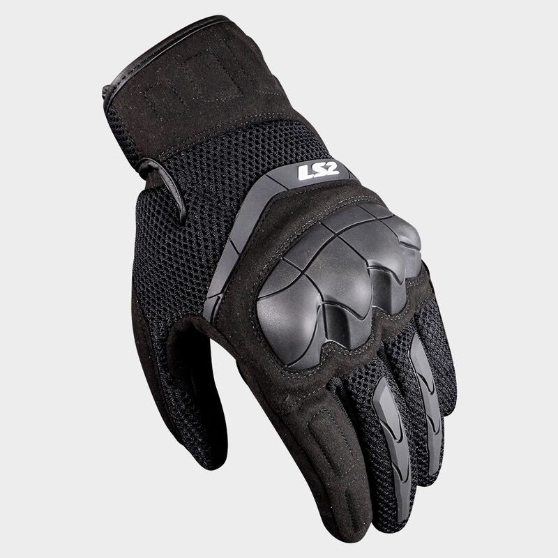 LS2 Kubra Ladies Mesh / Leather Gloves Black FREE 1 YEAR Returns, FREE UK Delivery | ThrottleChimp