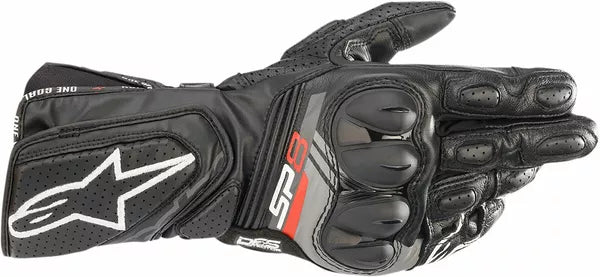 Alpinestars SP-8 V3 Gloves Black / Grey / White FREE 1 Year Return, FREE UK Shipping | ThrottleChimp