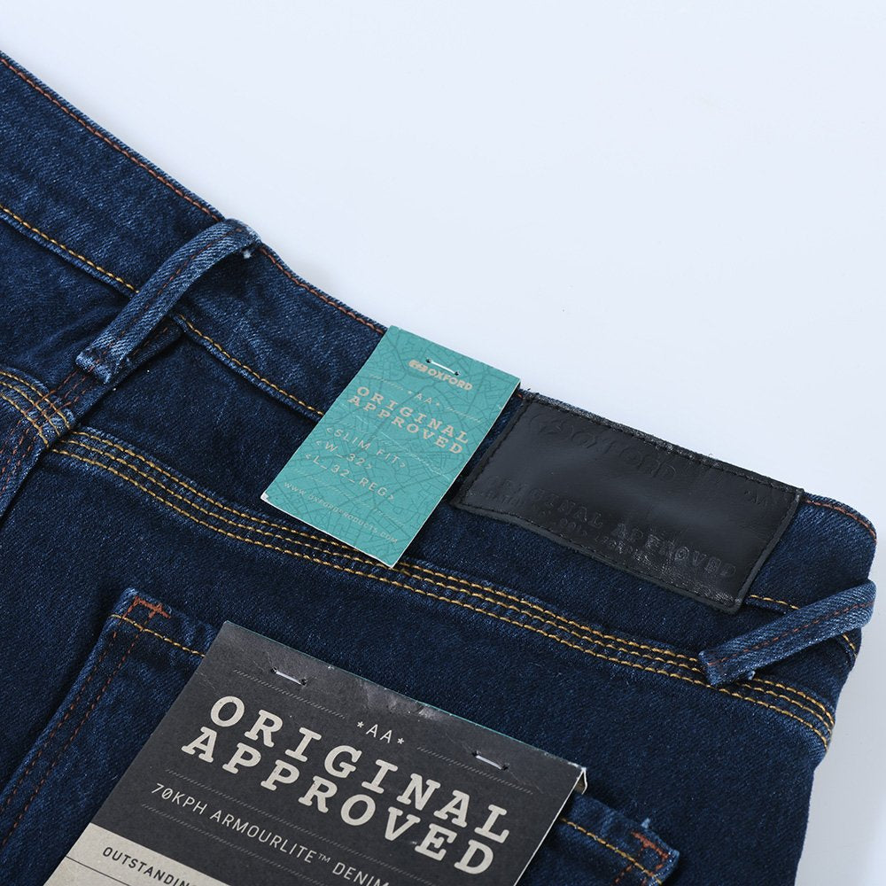 Oxford Original Approved Ladies Slim Fit Jeans 2 Year Aged Blue (Image 5) - ThrottleChimp