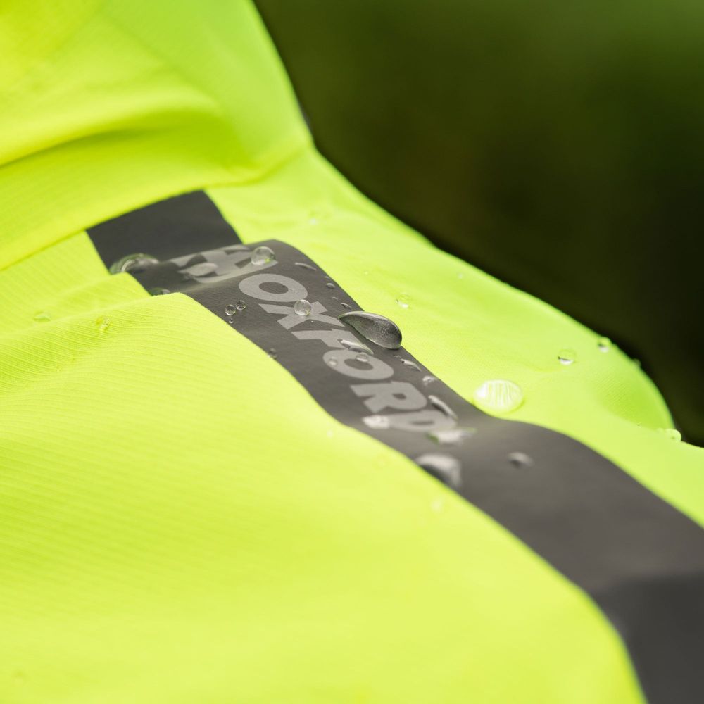 Oxford Rainseal Pro Over Jacket Grey / Black / Fluo Yellow (Image 6) - ThrottleChimp