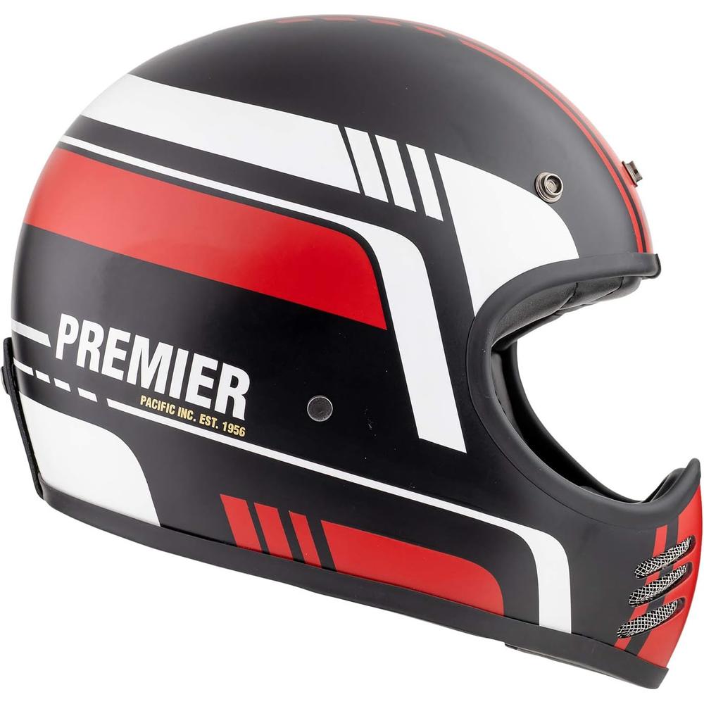 Premier MX BL 92 Full Face Helmet Black / Red (Image 2) - ThrottleChimp