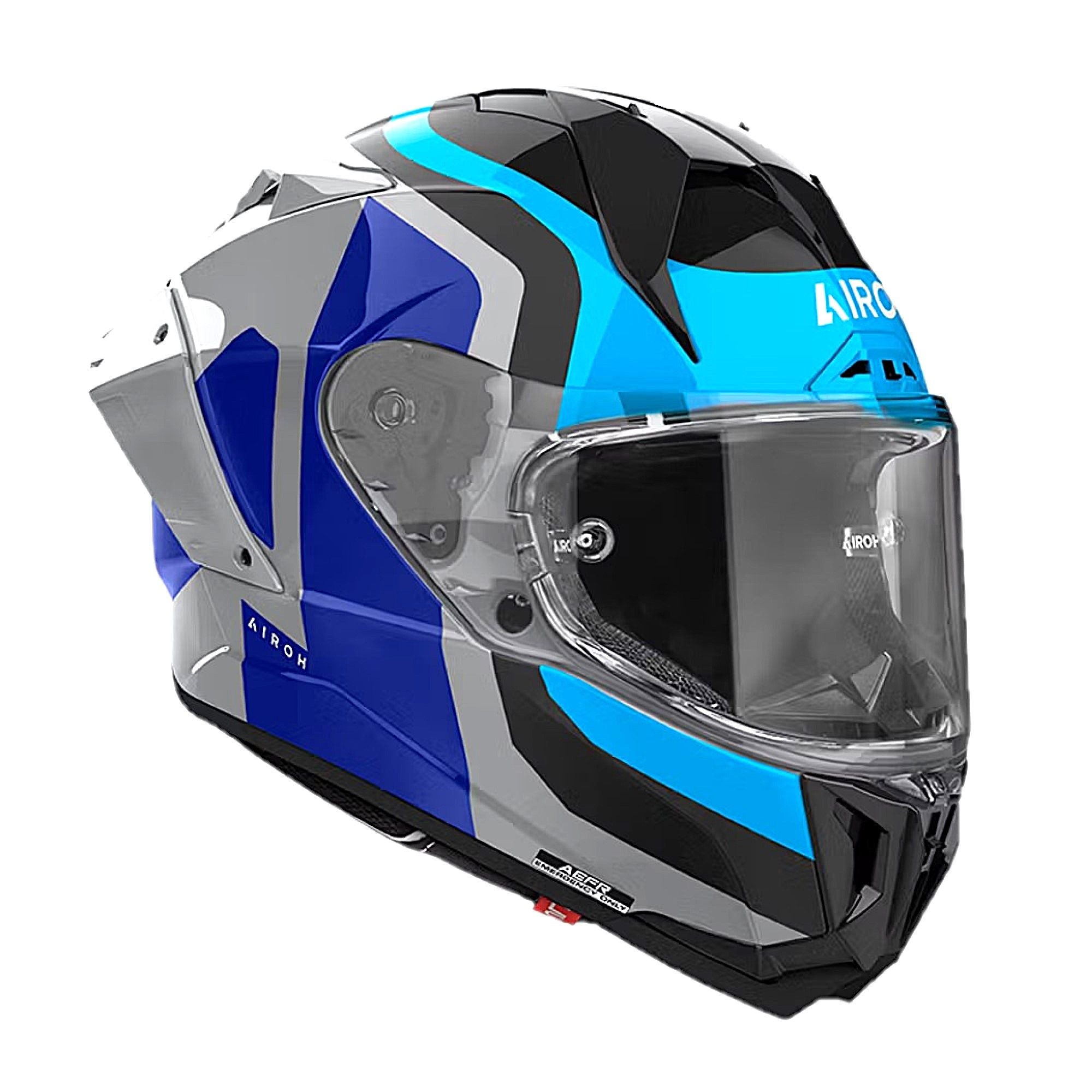 Airoh GP-800 Full Face Helmet Competition Gloss Blue FREE 1 YEAR Returns, FREE UK Delivery | ThrottleChimp