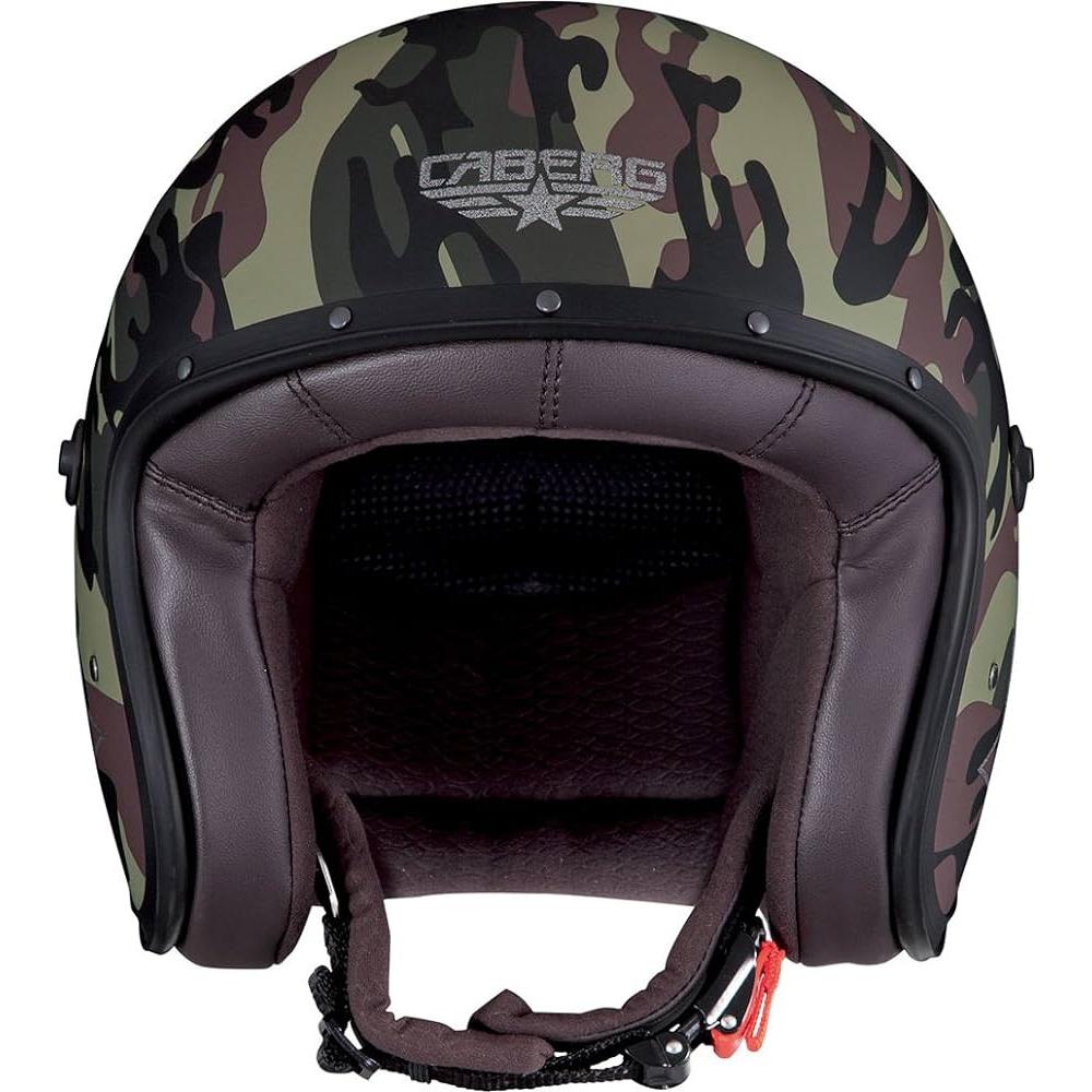 Caberg Freeride Commander Open Face Helmet Green Camo (Image 3) - ThrottleChimp