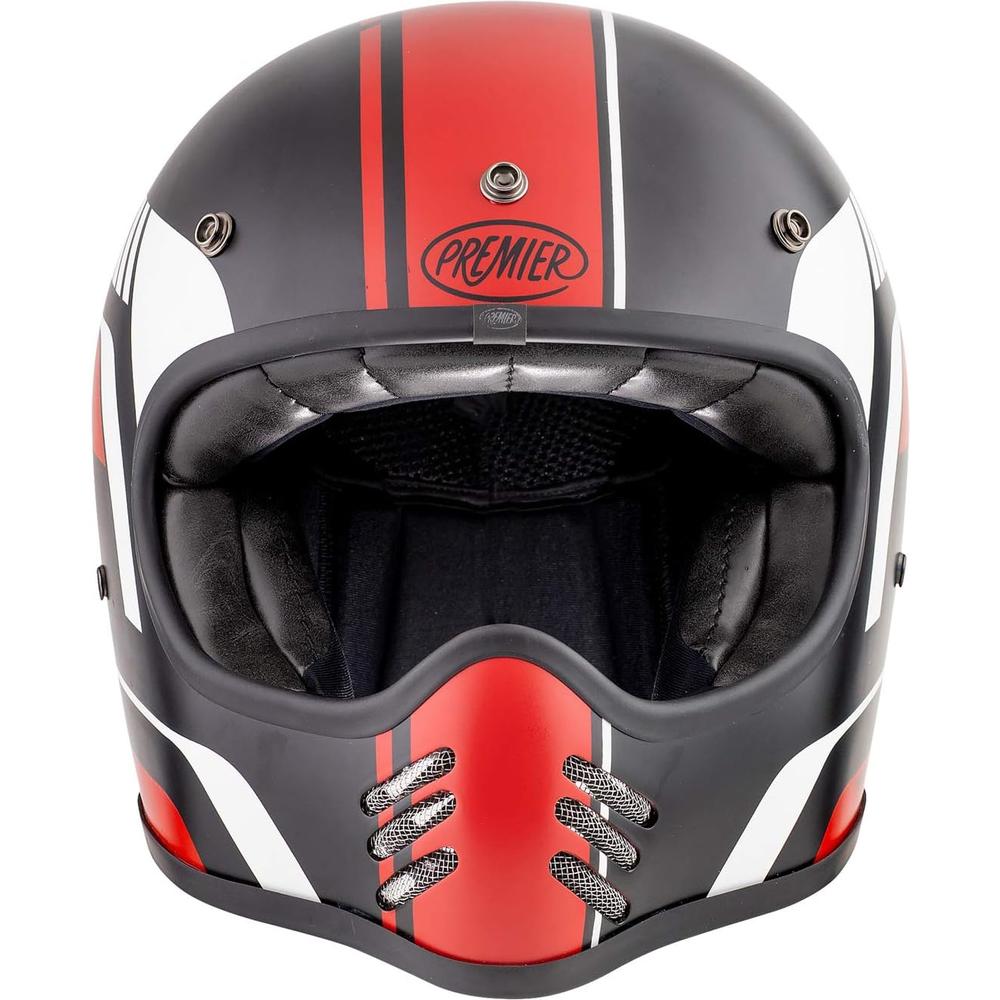 Premier MX BL 92 Full Face Helmet Black / Red (Image 3) - ThrottleChimp