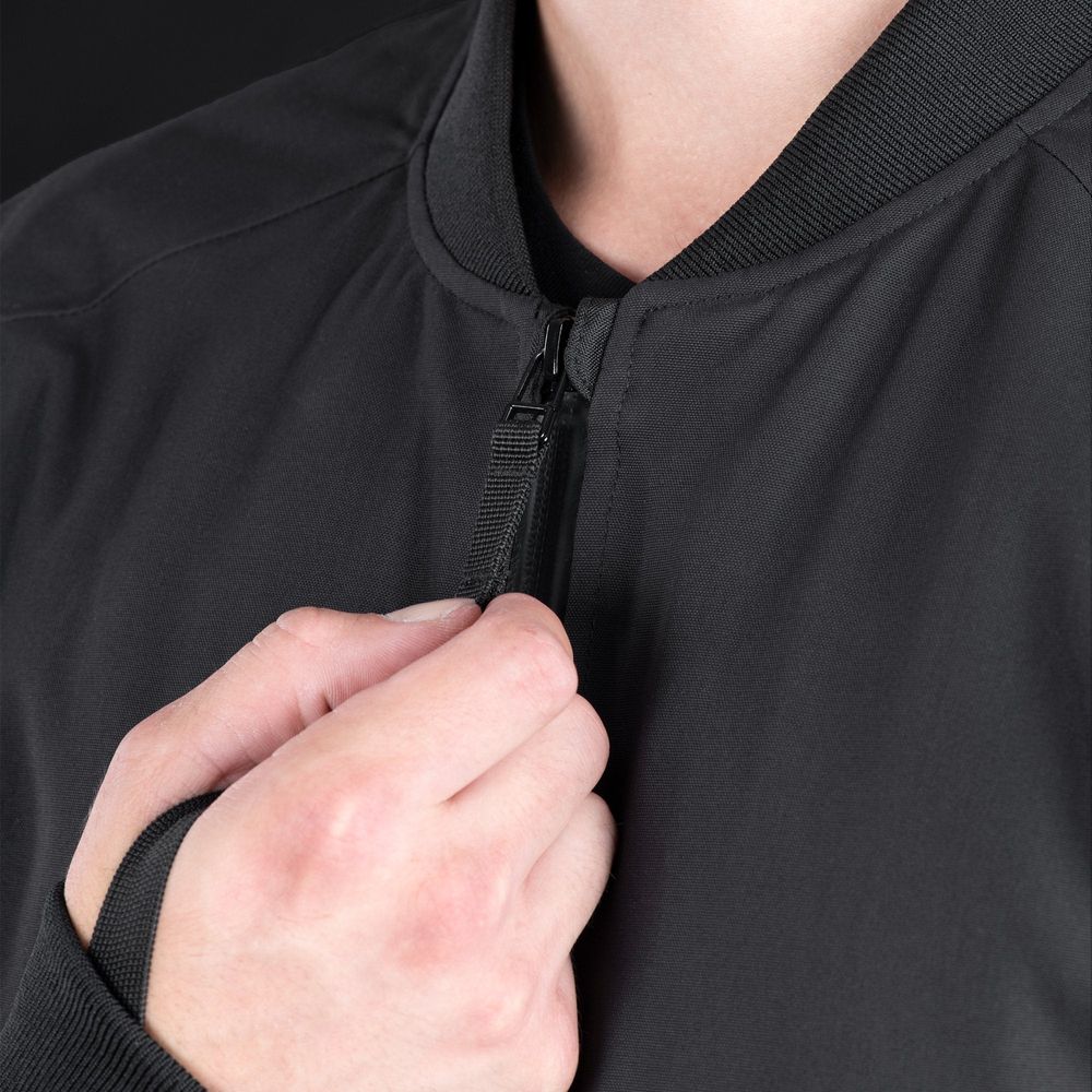 Oxford Bomber Dry2Dry Textile Jacket Black FREE 1 YEAR Returns, FREE UK Delivery | ThrottleChimp