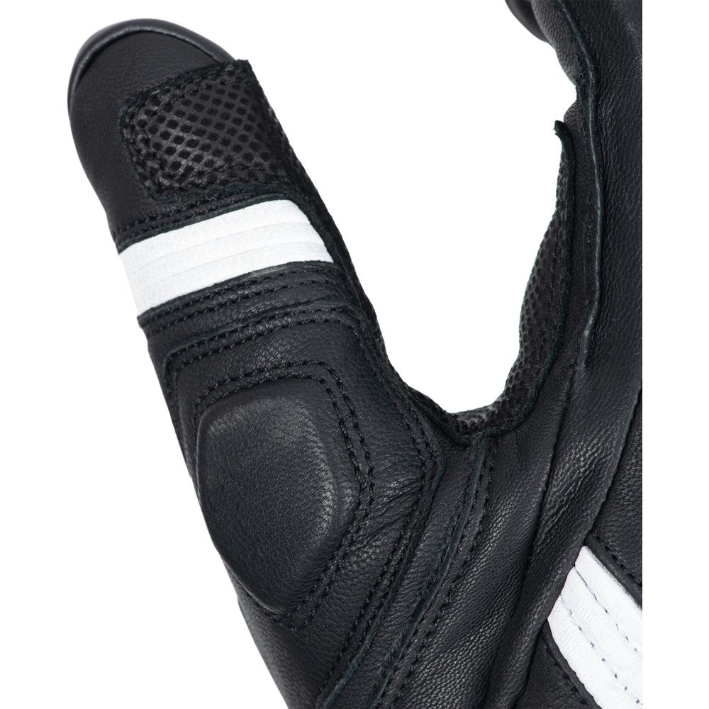 Oxford Nexus Leather Gloves Black / White (Image 7) - ThrottleChimp