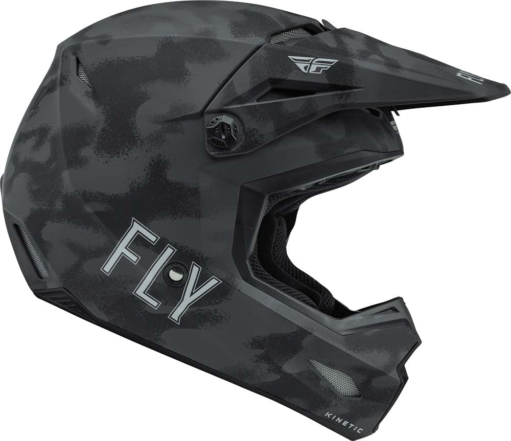 Fly Racing Kinetic S.E. Tactic Youth ECE Grey / Camo FREE 1 YEAR Returns, FREE UK Delivery | ThrottleChimp