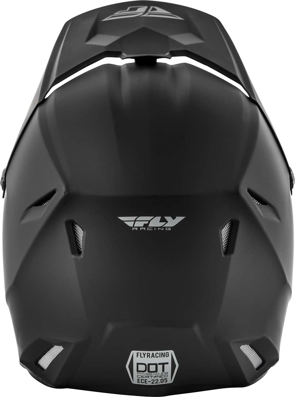 Fly Racing Kinetic Youth ECE Solid Matt Black FREE 1 YEAR Returns, FREE UK Delivery | ThrottleChimp