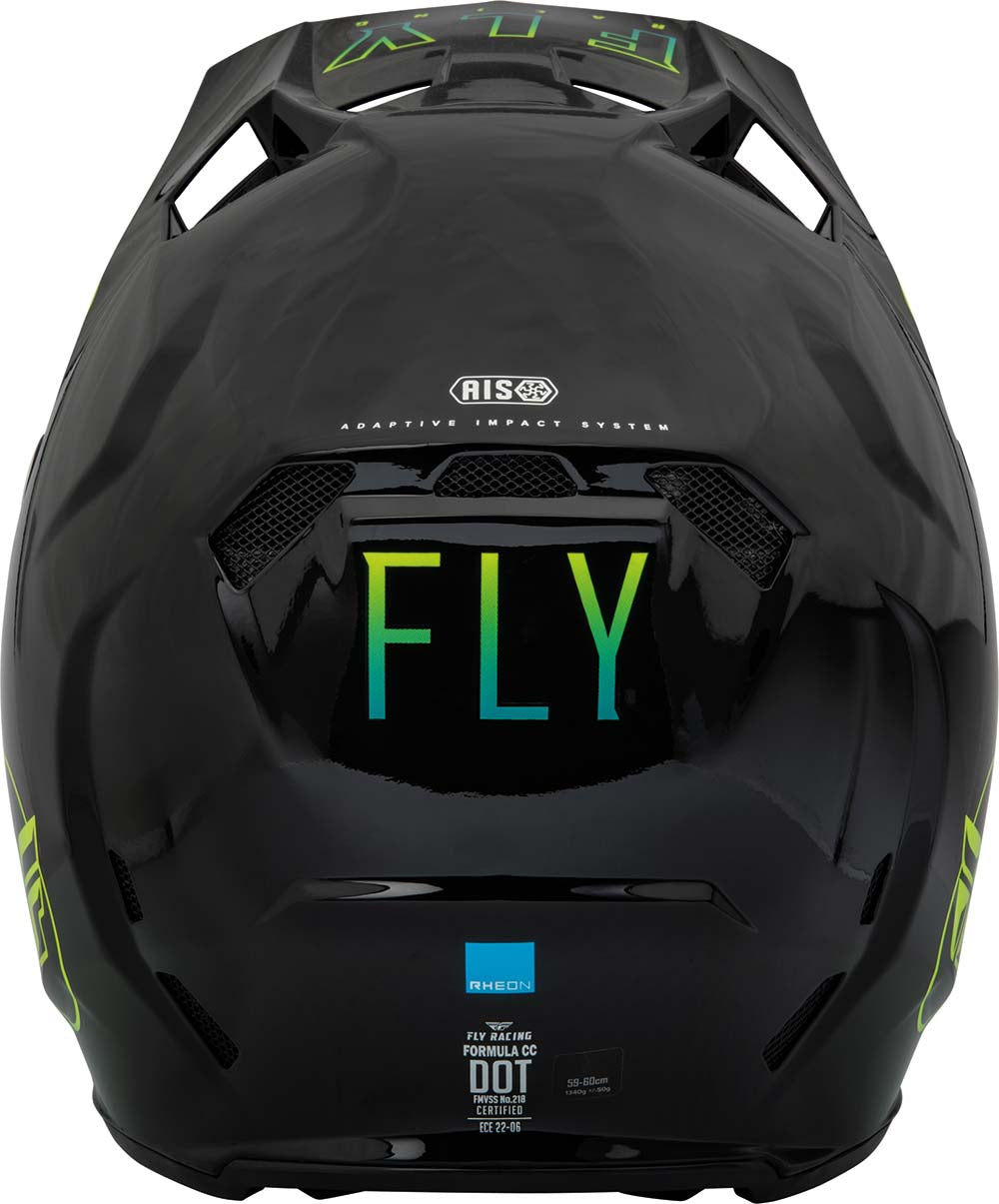 Fly Racing Formula CC Centrum Black / Blue / Fluo Yellow FREE 1 YEAR Returns, FREE UK Delivery | ThrottleChimp