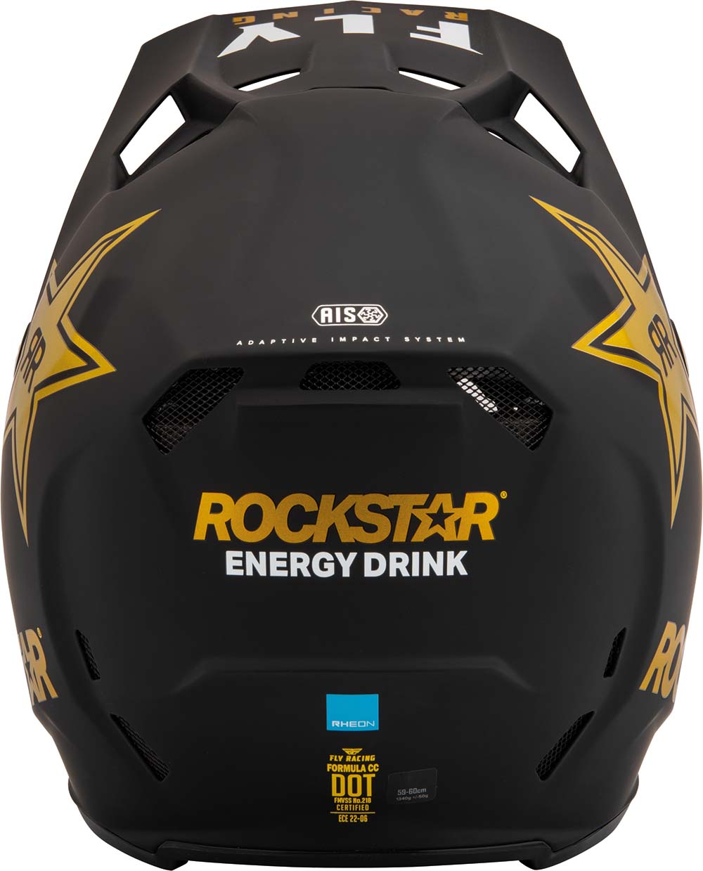 Fly Racing Formula CC Rockstar Matt Black / Gold FREE 1 YEAR Returns, FREE UK Delivery | ThrottleChimp