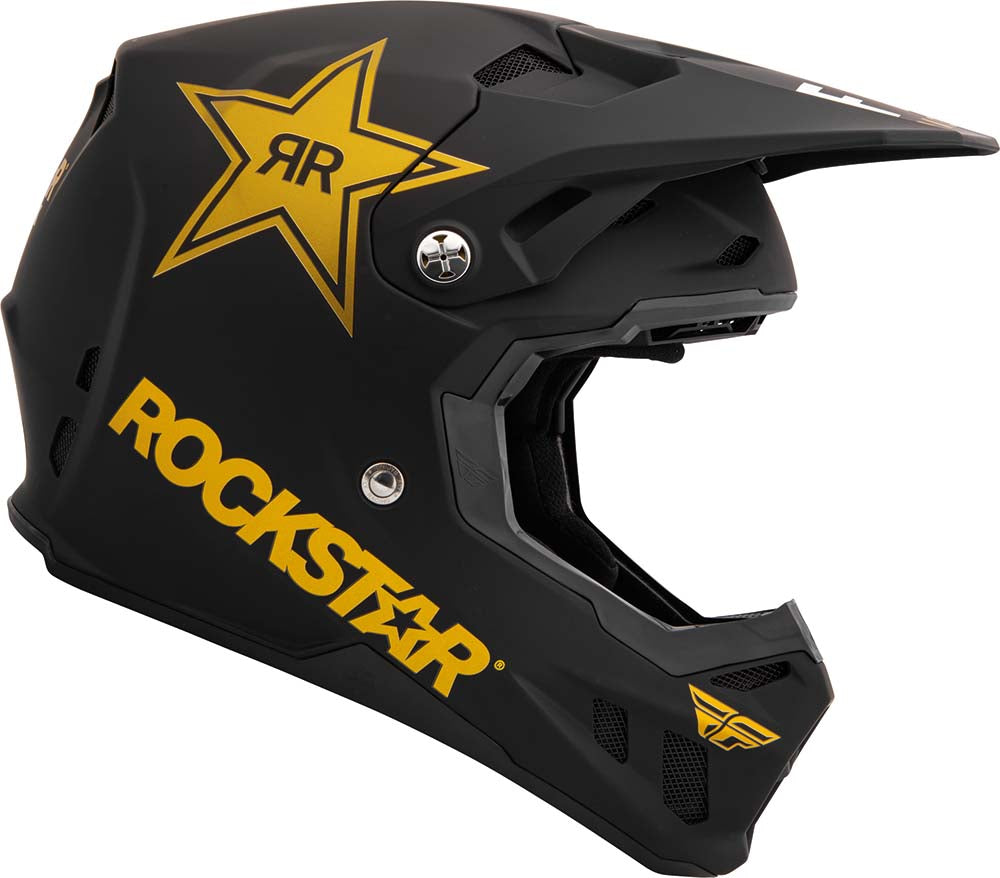 Fly Racing Formula CC Rockstar Matt Black / Gold FREE 1 YEAR Returns, FREE UK Delivery | ThrottleChimp