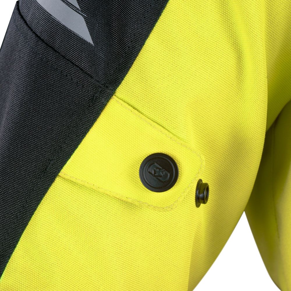 Oxford Metro 2.0 Textile Jacket Black / Fluo Yellow (Image 10) - ThrottleChimp