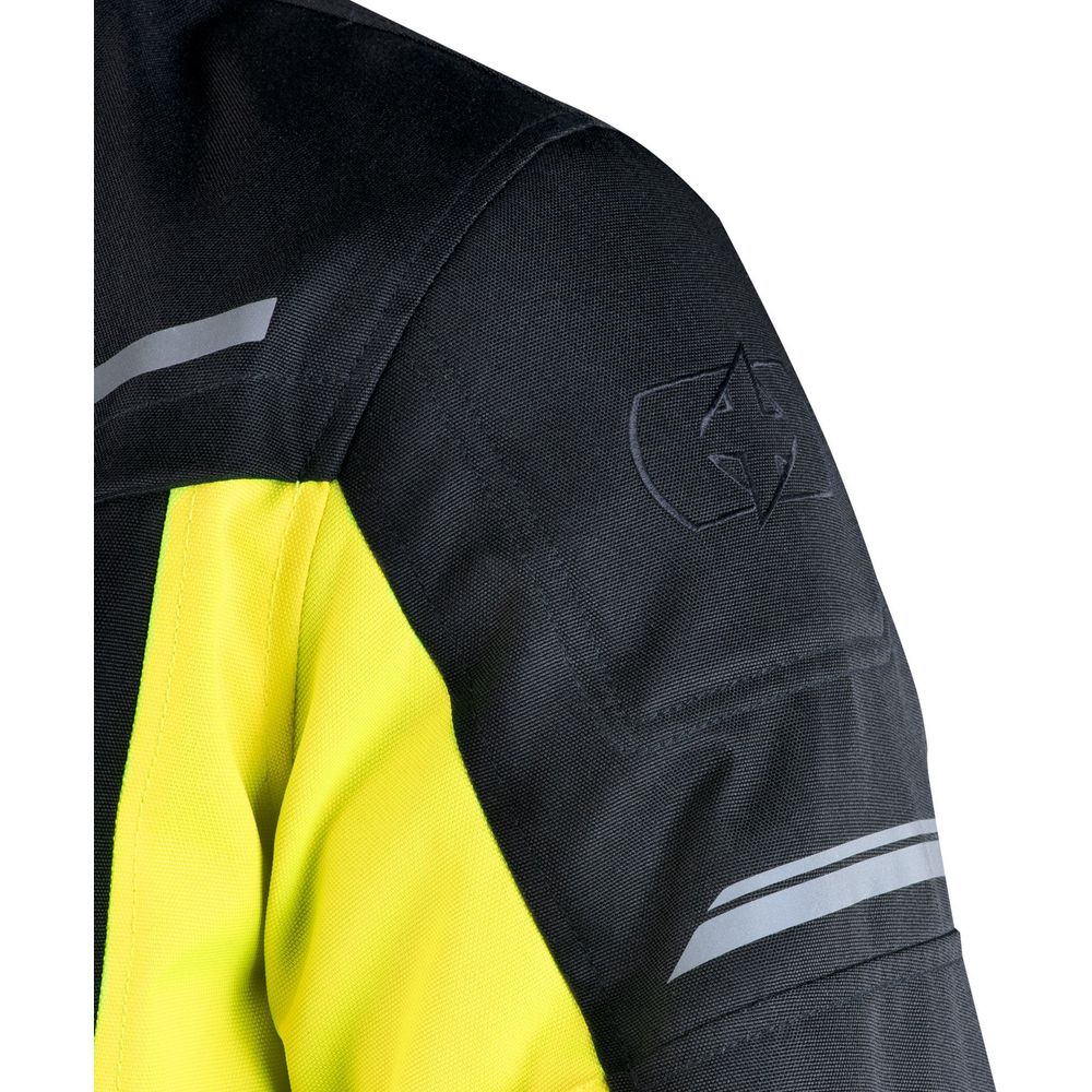 Oxford Metro 2.0 Textile Jacket Black / Fluo Yellow (Image 8) - ThrottleChimp