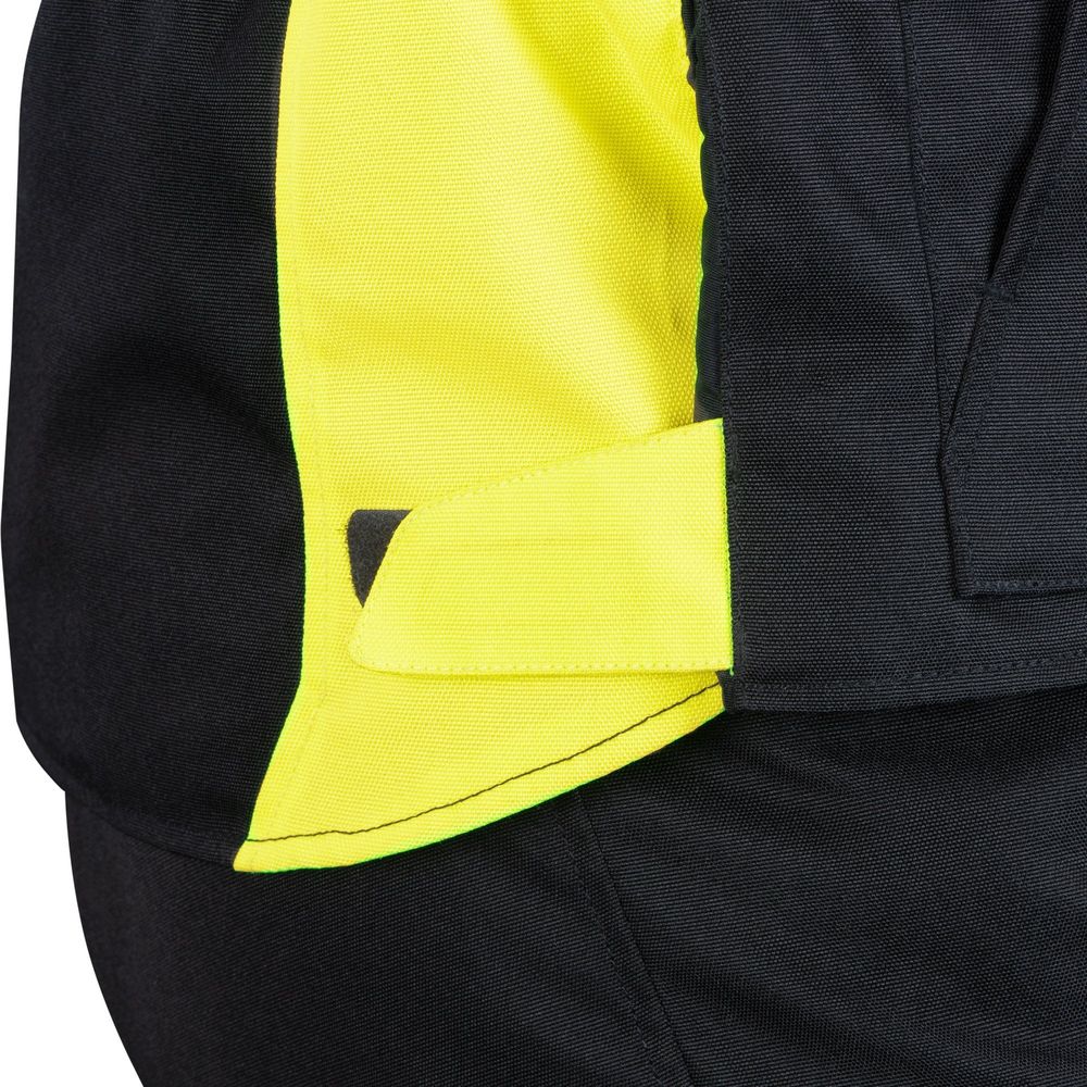 Oxford Metro 2.0 Textile Jacket Black / Fluo Yellow (Image 7) - ThrottleChimp