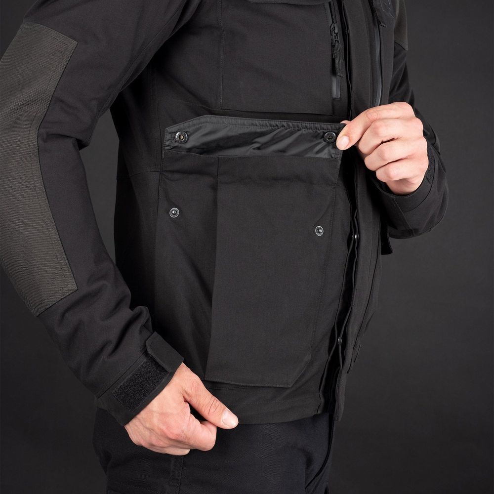 Oxford Barkston Dry2Dry Textile Jacket Black (Image 10) - ThrottleChimp