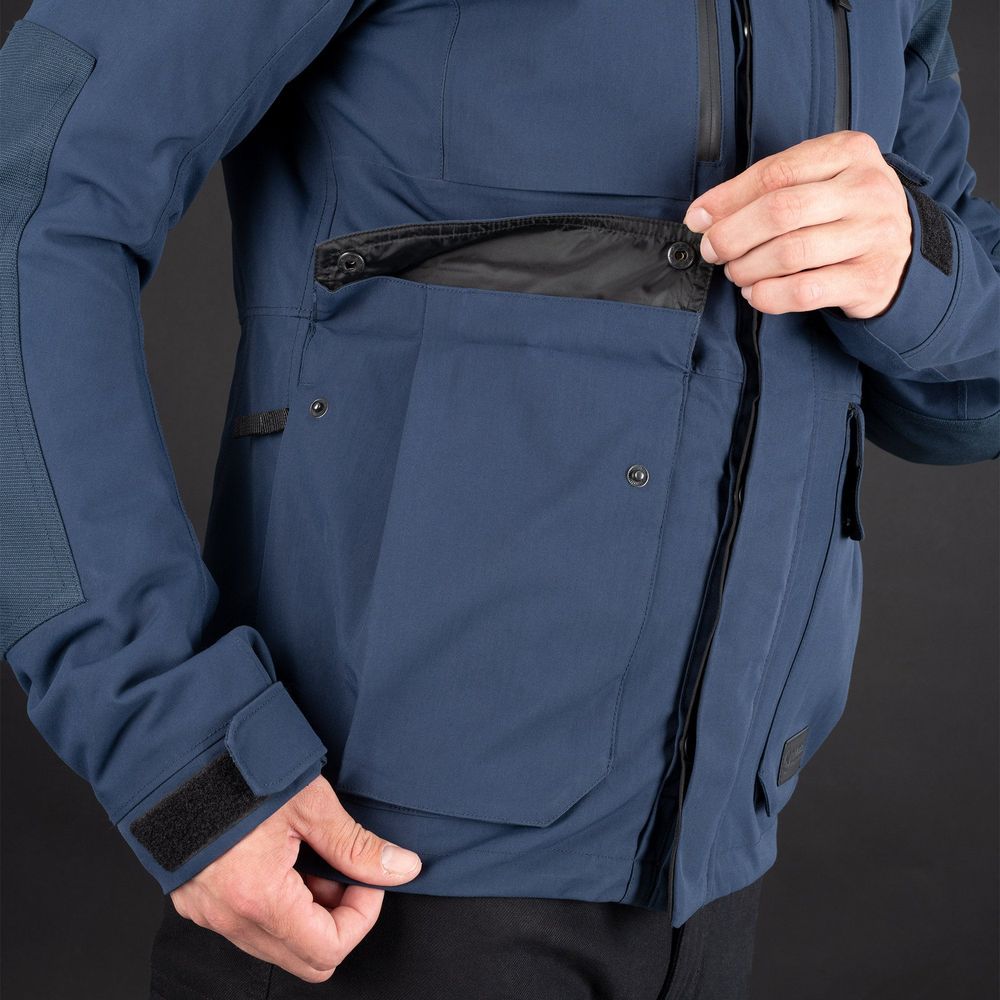 Oxford Barkston Dry2Dry Textile Jacket Navy (Image 11) - ThrottleChimp