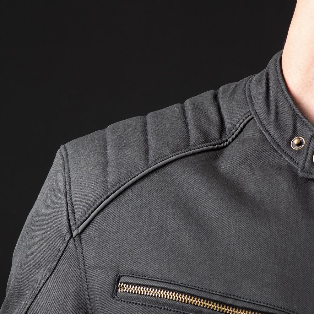 Oxford Holborn Textile Jacket Stealth Black (Image 15) - ThrottleChimp