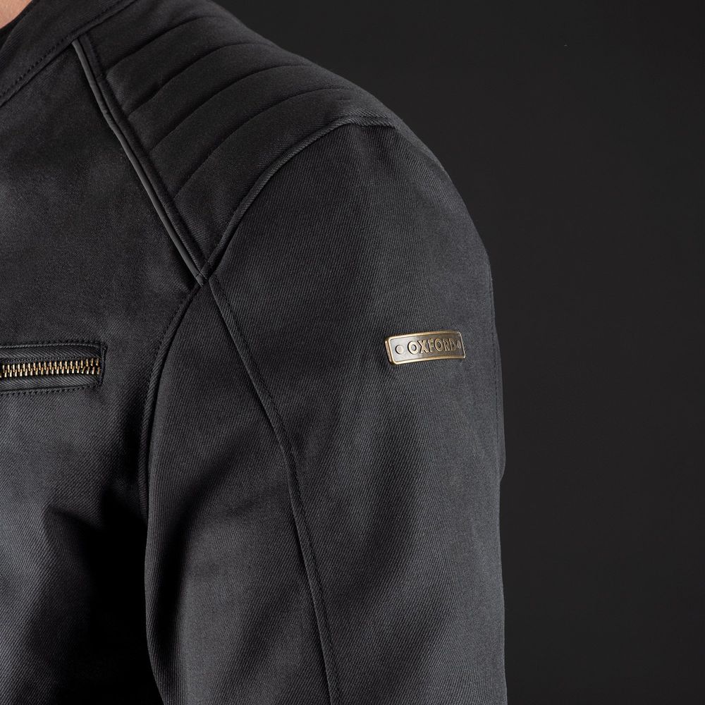 Oxford Holborn Textile Jacket Stealth Black (Image 13) - ThrottleChimp