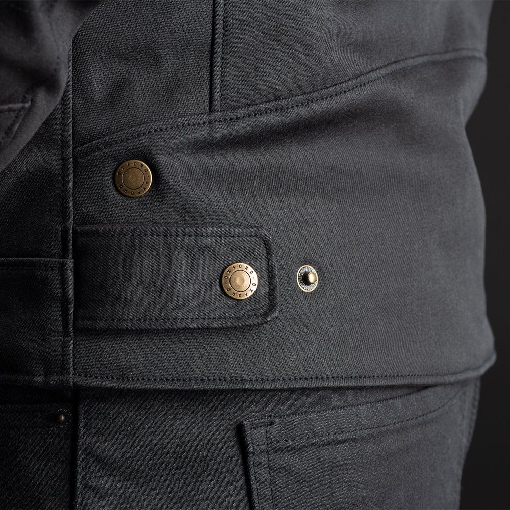 Oxford Holborn Textile Jacket Stealth Black (Image 6) - ThrottleChimp