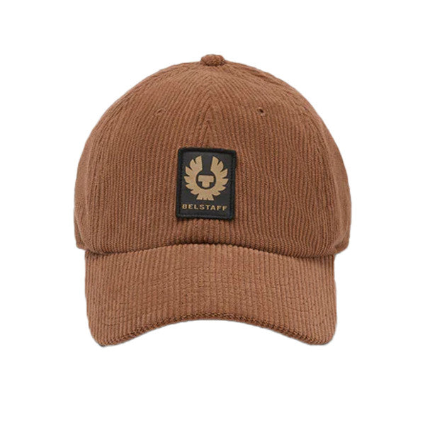 Belstaff Phoenix Patch Corduroy Cap Clay Brown FREE 1 YEAR Returns, FREE UK Delivery | ThrottleChimp