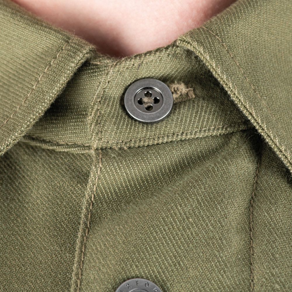 Oxford Original Approved AA Shirt Khaki (Image 6) - ThrottleChimp