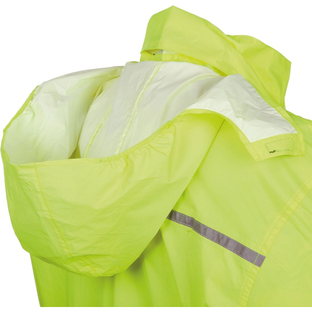 Tucano Urbano Nano Rain Jacket Plus Hydroscud Super-Compact Raincoat Jacket Fluo Yellow (Image 5) - ThrottleChimp