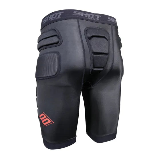 Shot MX Interceptor Protector Shorts Black (Image 2) - ThrottleChimp