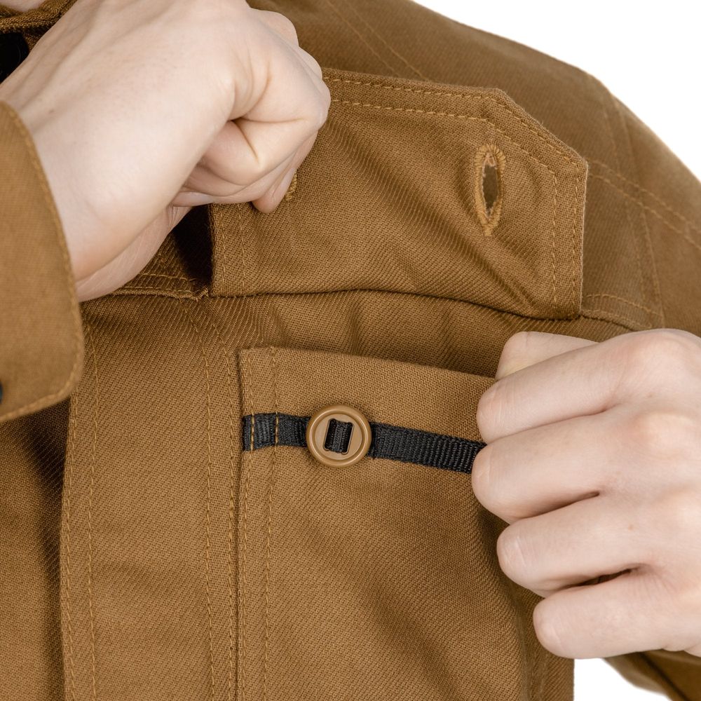 Oxford Original Approved Heist AAA Textile Jacket Tan (Image 8) - ThrottleChimp