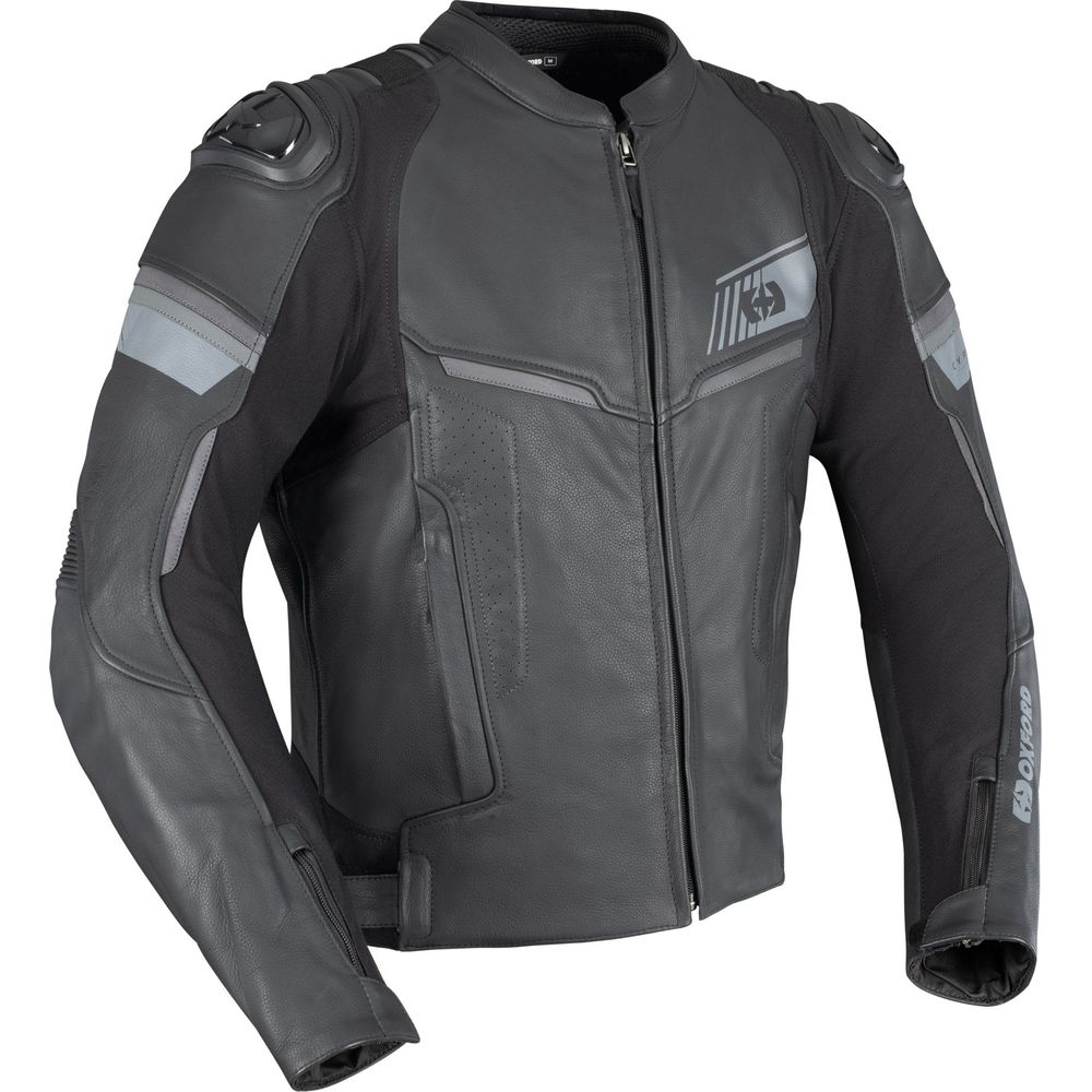 Oxford Cypher 1.0 Leather Jacket Stealth Black - ThrottleChimp