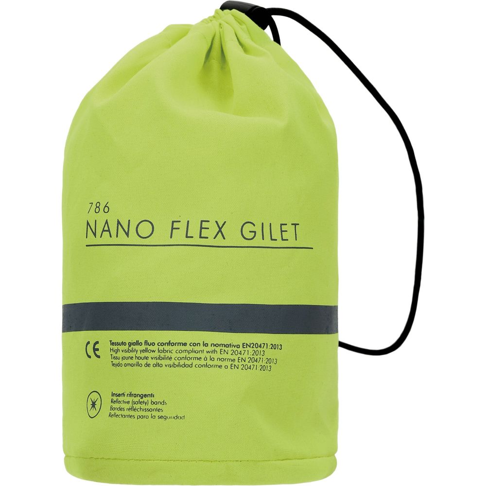 Tucano Urbano Nano Flex Gilet Vest Fluo Yellow (Image 5) - ThrottleChimp