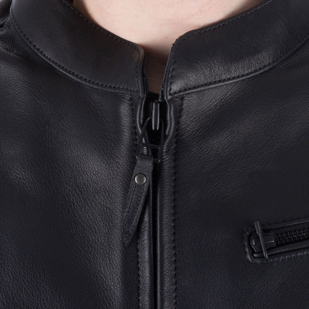 Oxford Henlow Leather Jacket Black (Image 10) - ThrottleChimp