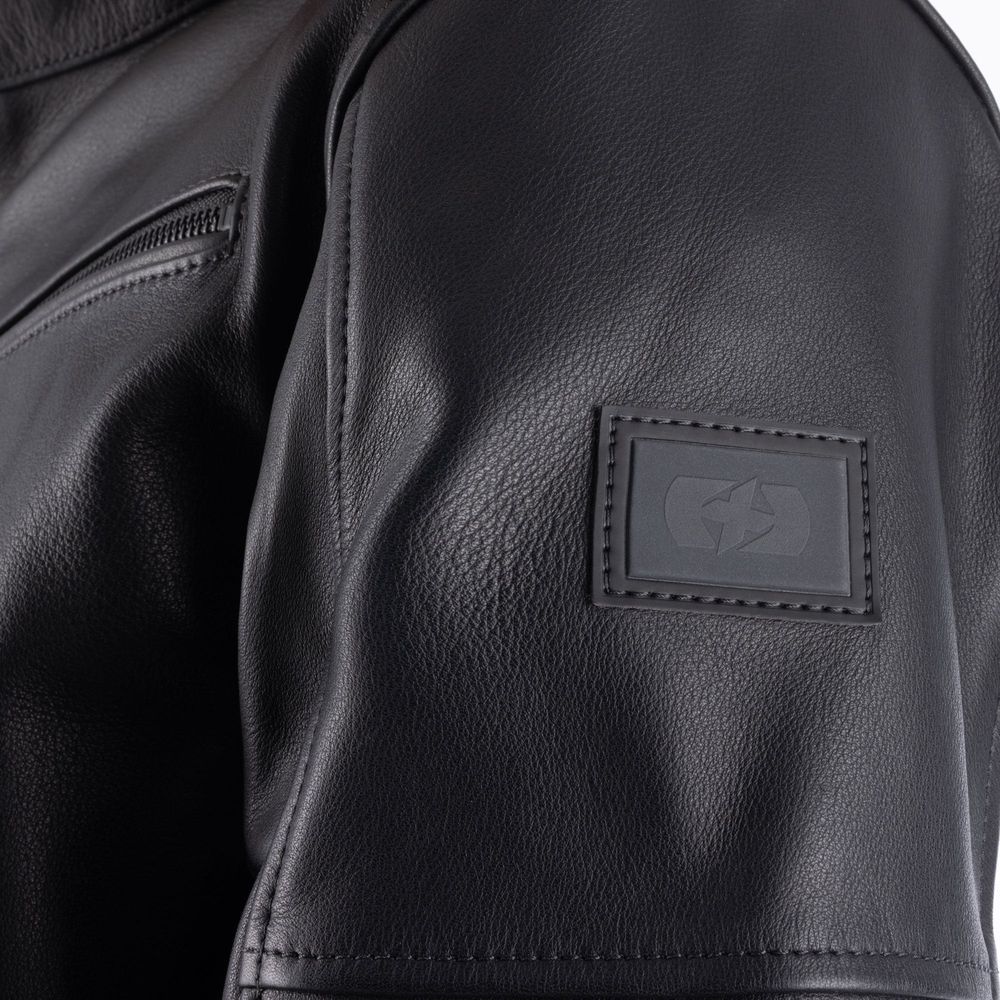 Oxford Henlow Leather Jacket Black (Image 7) - ThrottleChimp