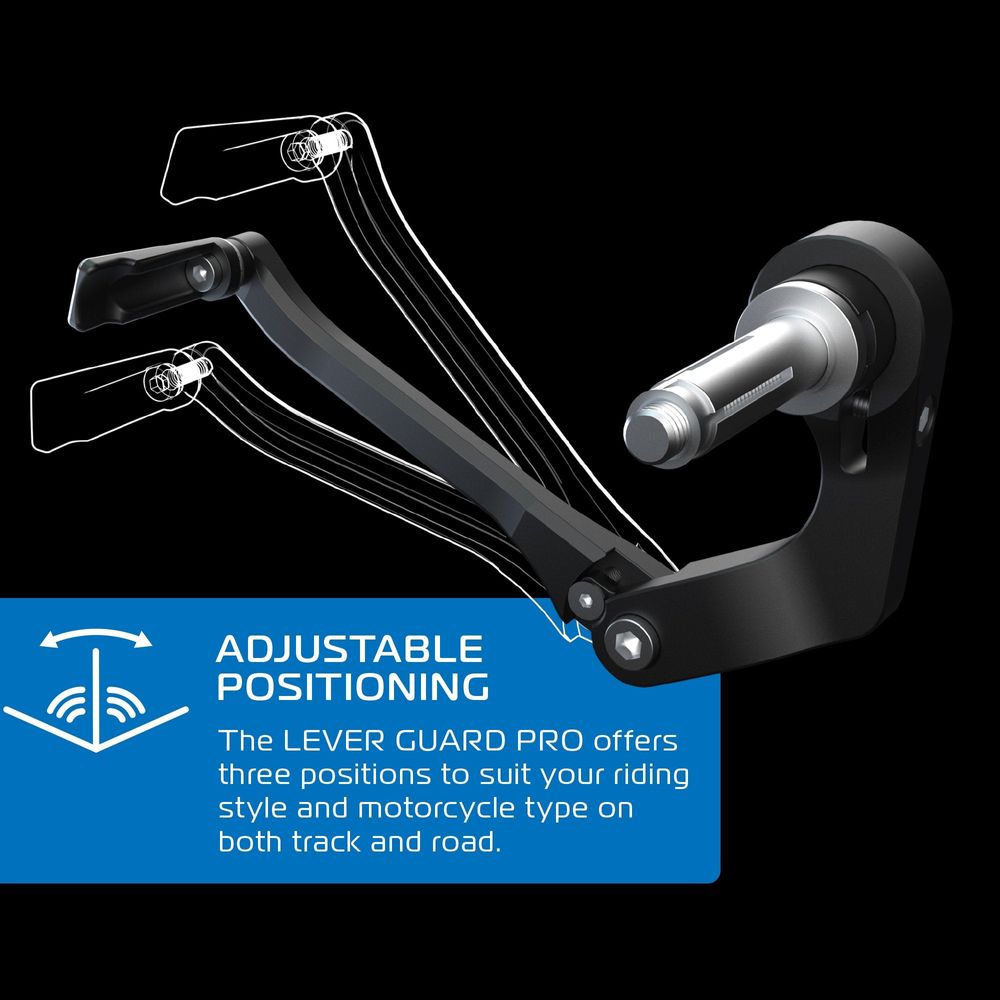 Oxford Handlebar Lever Guard Pro Black (Image 6) - ThrottleChimp