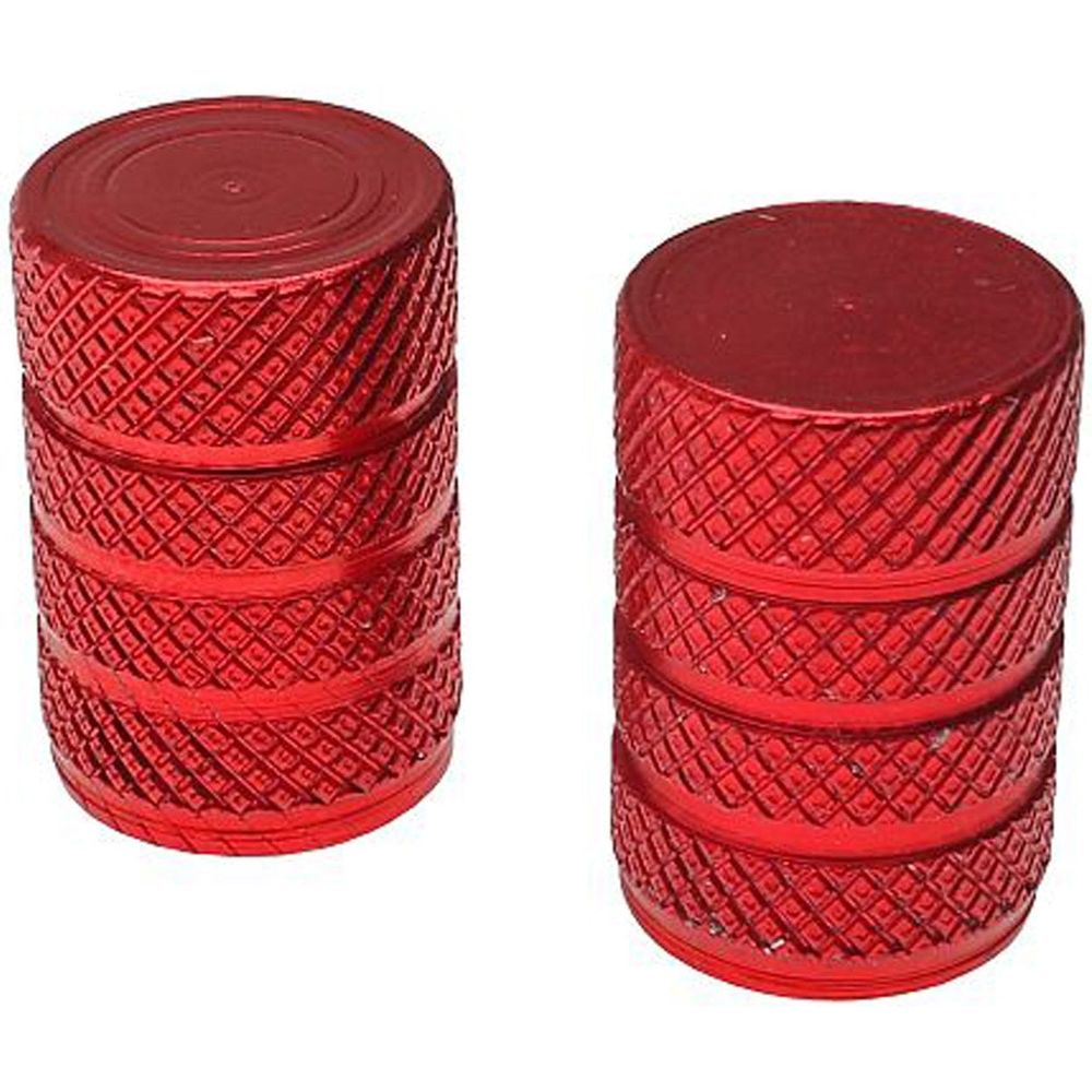 Oxford Valve Caps Red - ThrottleChimp