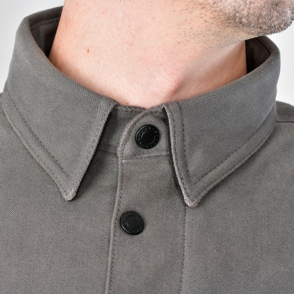 Oxford Original Approved AA Ridgeback Shirt Grey (Image 3) - ThrottleChimp